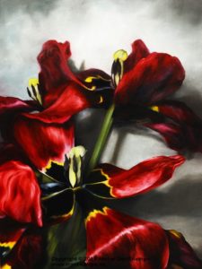 Welkende Tulpen - Hommage an Rembrandt - Fading tulips - tribute to Rembrandt