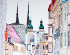 Rathausstraße mit Marienkirche